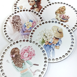 Донышко Принт Девушки 15см Дизайн в ассортименте