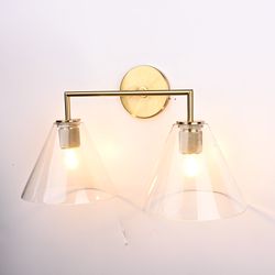 Бра Rh Utilitaire Funnel Shade Double Sconce Brass By Imperiumloft