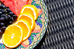 Стол садовый плетеный из искусственного ротанга CANNES 90 см