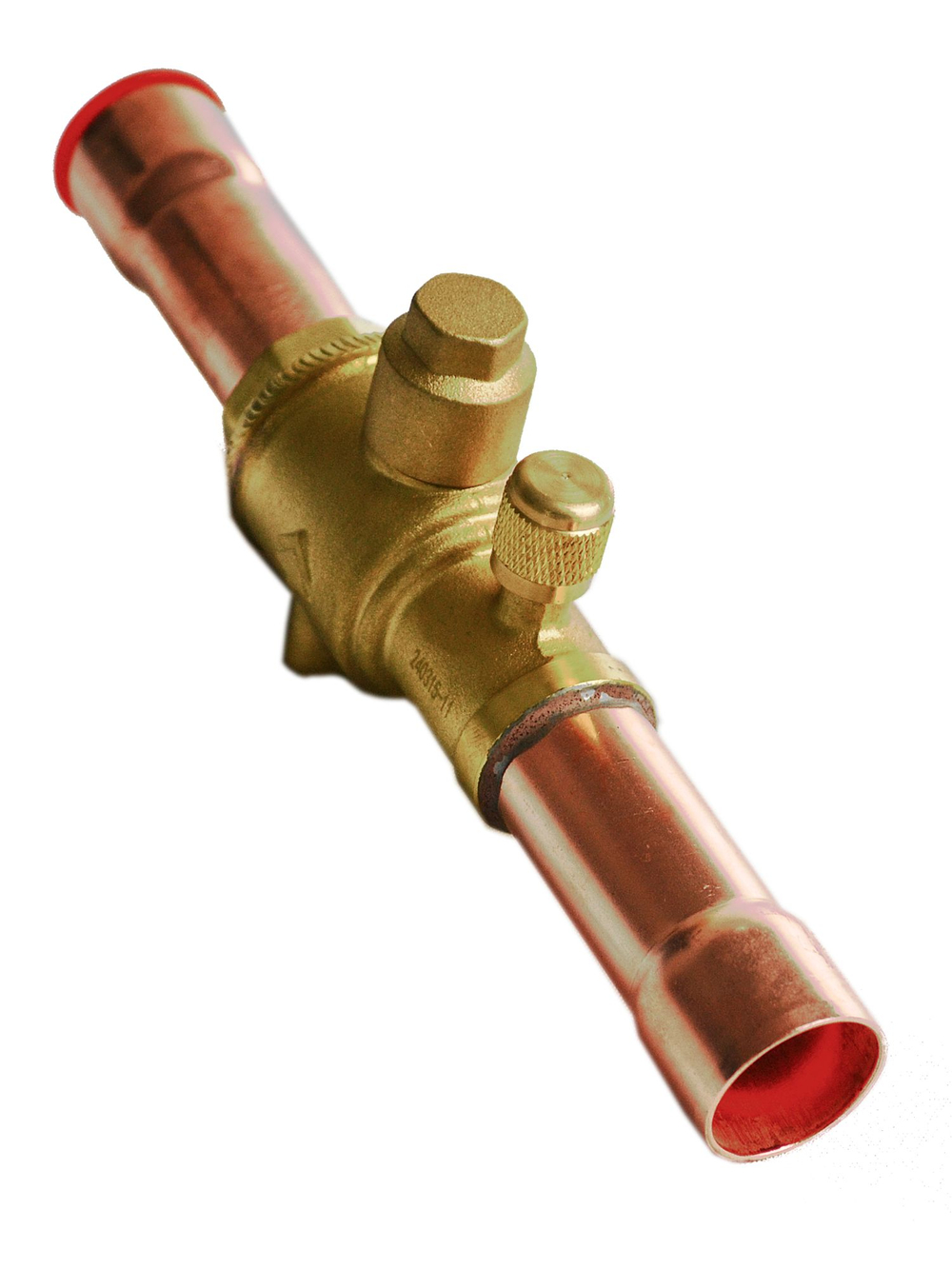 Вентиль шаровый QFT-22V 7/8 под пайку с сервисным штуцером