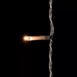 Светодиодный занавес 2*3 м., 600 теплых белых LED ламп, облегченный, прозрачный провод ПВХ, LTC (PCL600NOT-10-2WW)