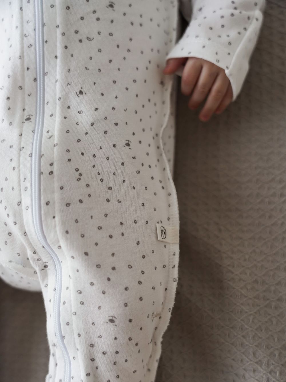 Слип на молнии с закрытой ножкой "Мишутка" 0+