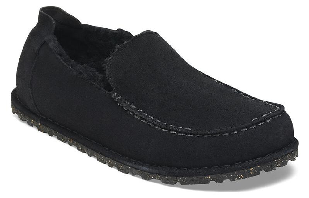 Birkenstock Casual Leather Shoes Unisex Black Narrow