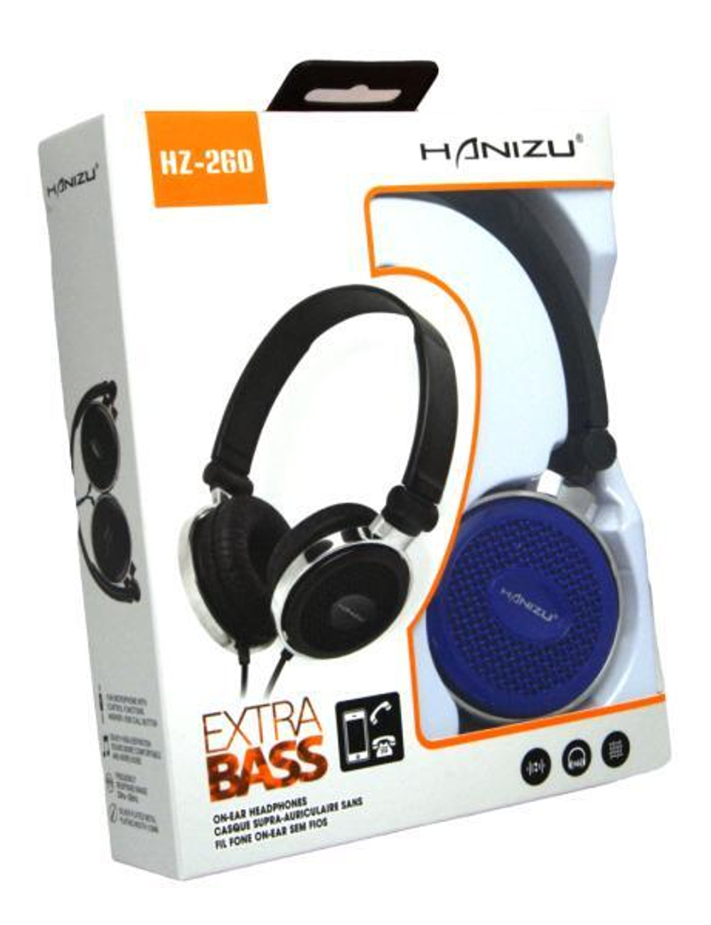 Полноразмерные наушники HANIZU HZ-260 (синий)
