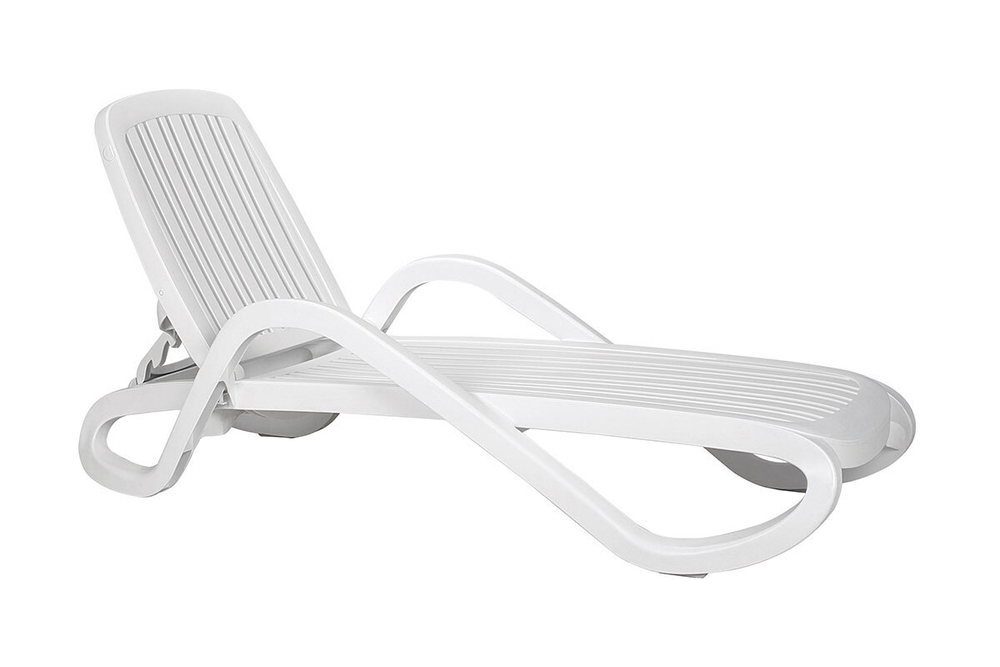 Шезлонг Nardi Eden с подлокотниками, белый