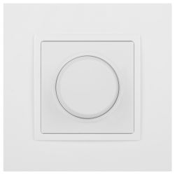 Светорегулятор ЭРА Elegance 14-4101-01М поворотно-нажимной, 400ВА 230В, белый матовый