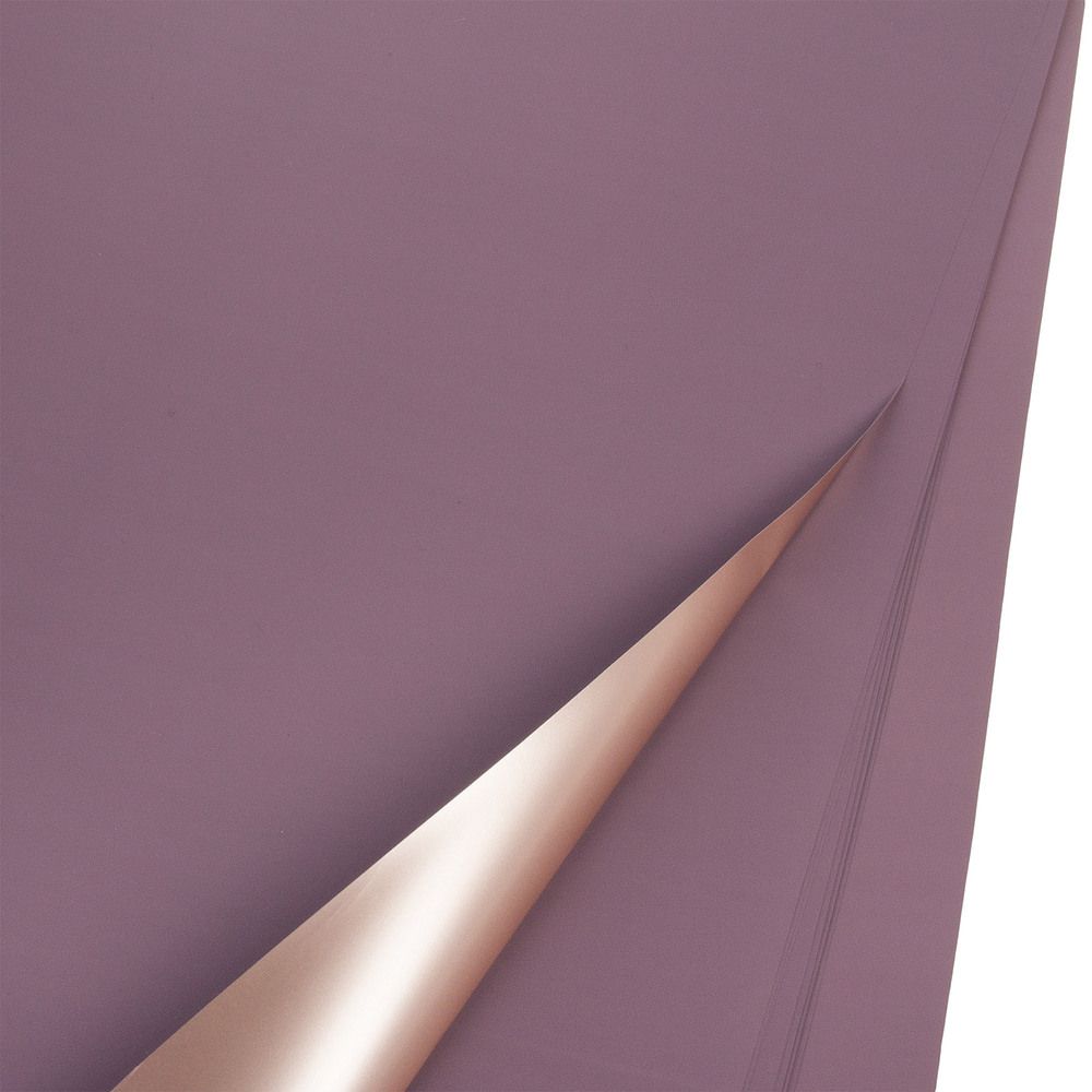 ЛИСТ матовый "Розовое золото" 57x57см (20шт) СЛИВОВЫЙ