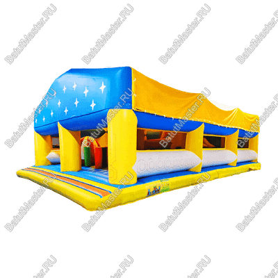 Коммерческий надувной батут "Сказочный комплекс" с крышей