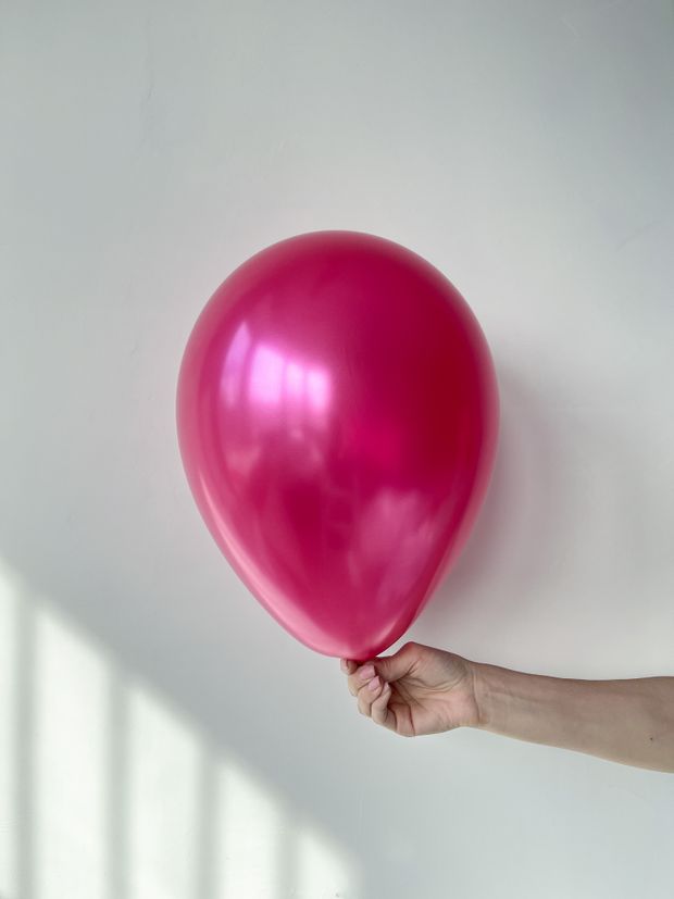 S Шар металлик 12" / 30 см  №14 фуксия фуше 30 см (БГ-17)