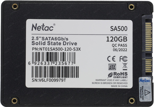 SSD 120 Gb SATA Netac SA500 <NT01SA500-120-S3X> 2.5"