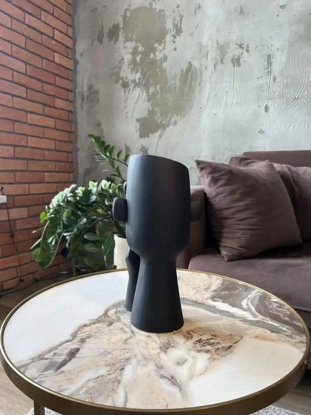 Кашпо - Скульптура - Гипсовая голова Романтик