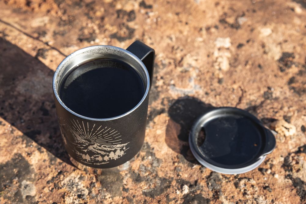 Термокружка Klean Kanteen Camp Mug 12oz (355 мл) Mountain Black