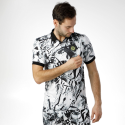 Мужское теннисное поло BIDI BADU Idir Tech Polo Special Edition Men - Black, White