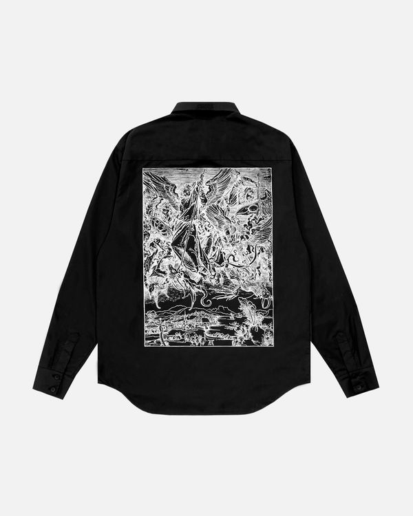 Рубашка Ceremonial Engraving черная - фото 4