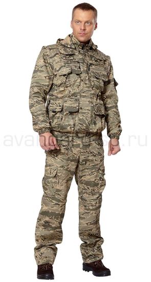 Костюм "Хищник" кур+бр (РипСтоп, КМФ серый пиксель)