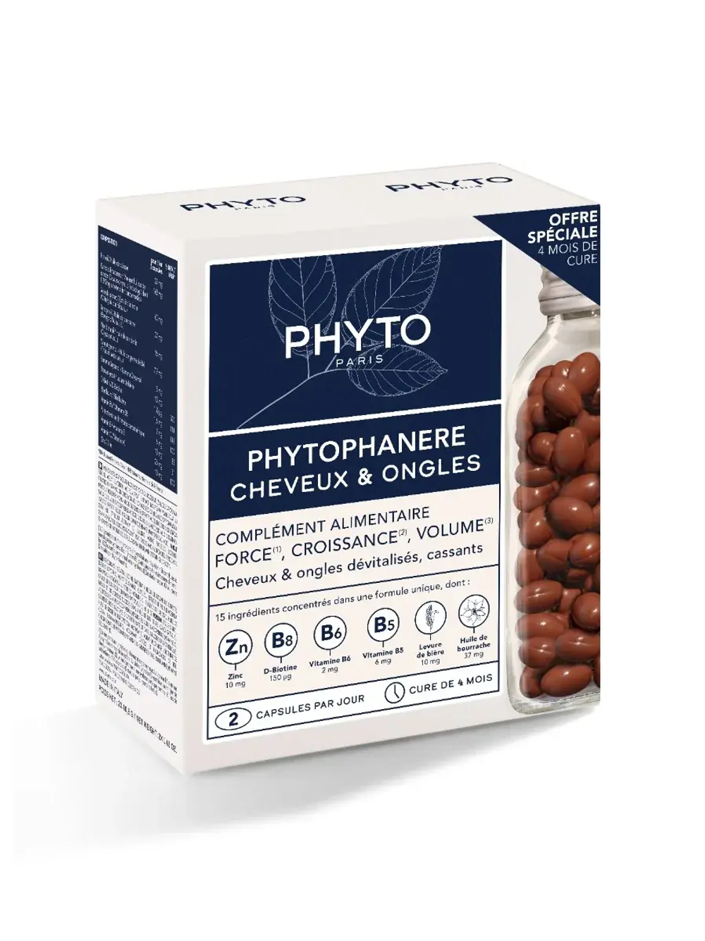 Капсулы для укрепления волос и ногтей Phytophanere, 2 x 120 шт.