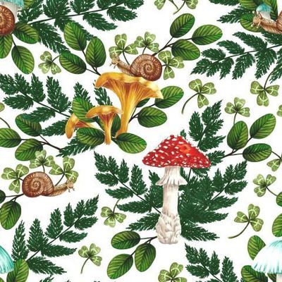 Лесное царство на белом