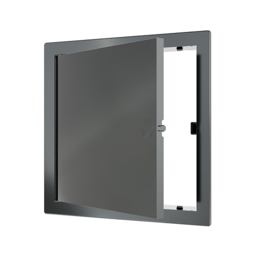 Люк ревизионный пластиковый нажимной  172*172 с  фланцем 150*150  L1515N Gray EVECS