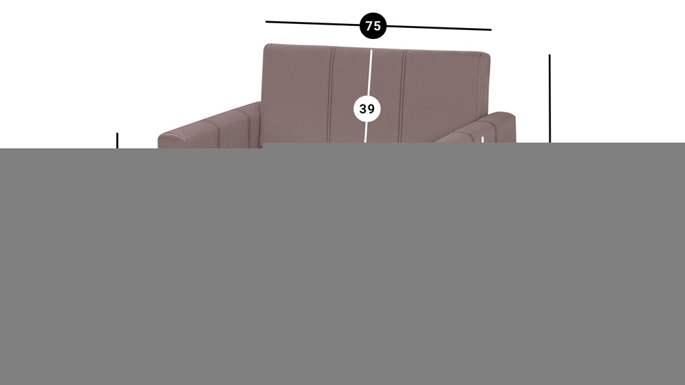 Кресло-кровать Уют Лайт Velutto 37 95*84*82 см, светло-розовый Велютто Выкатной Фиеста