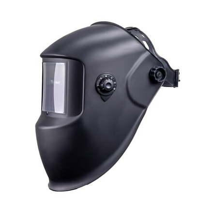 Маска сварщика КОРУНД черная (ф-р АСФ 4/9-13 с внеш. рег., пр-во FoxWeld) ,без коробки