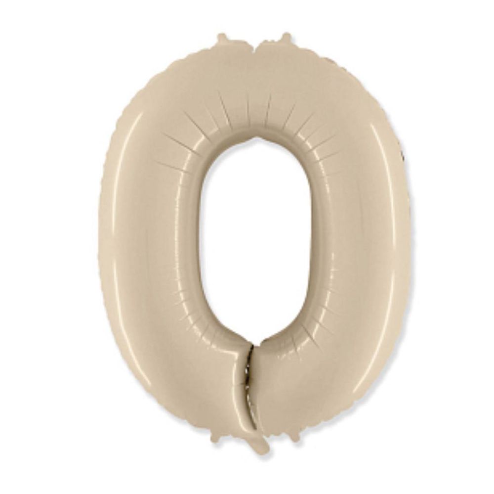 Цифра "0" Кремовая