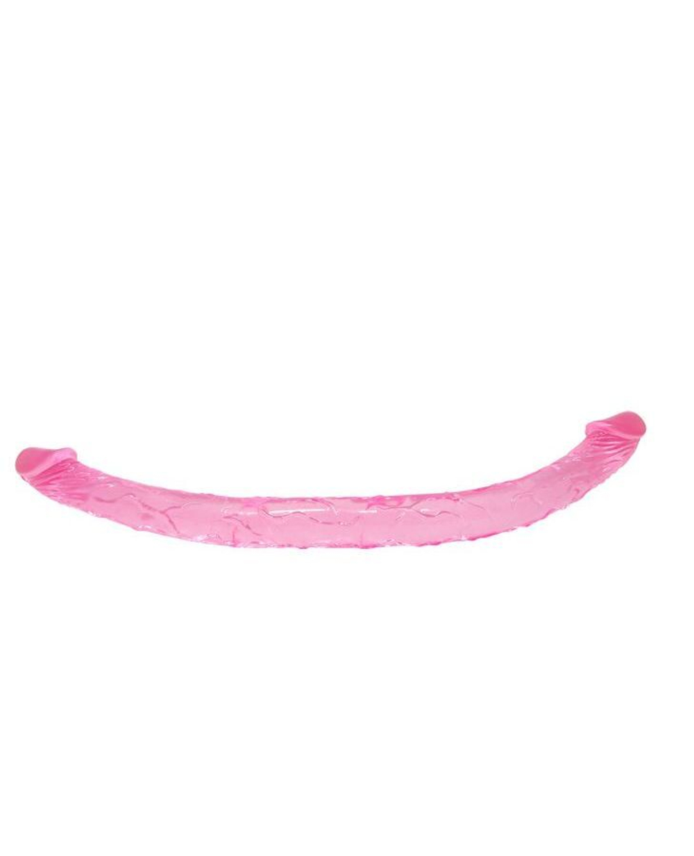 Розовый двухголовый фаллоимитатор Double Dones - 44 см.