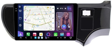 Магнитола для Toyota Aqua 2011-2021 - FarCar GX9-9530 монитор 9.5" 2K QLED на Android 14, TS20, 6+128Гб, CarPlay, 4G SIM-слот