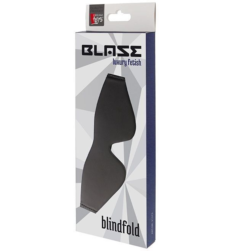 Плотная маска на глаза BLAZE BLINDFOLD WITH PAINTING EDGE BLACK (Цвет: черный)