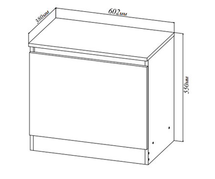 МС Мори Прихожая МПТ 600 Сатин