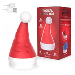 Красный вибростимулятор в форме колпака Magical Santa Hat