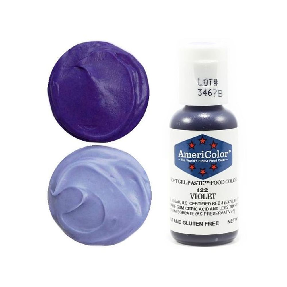 Гелевая краска #122 Americolor Violet «Фиолетовый» 21 гр