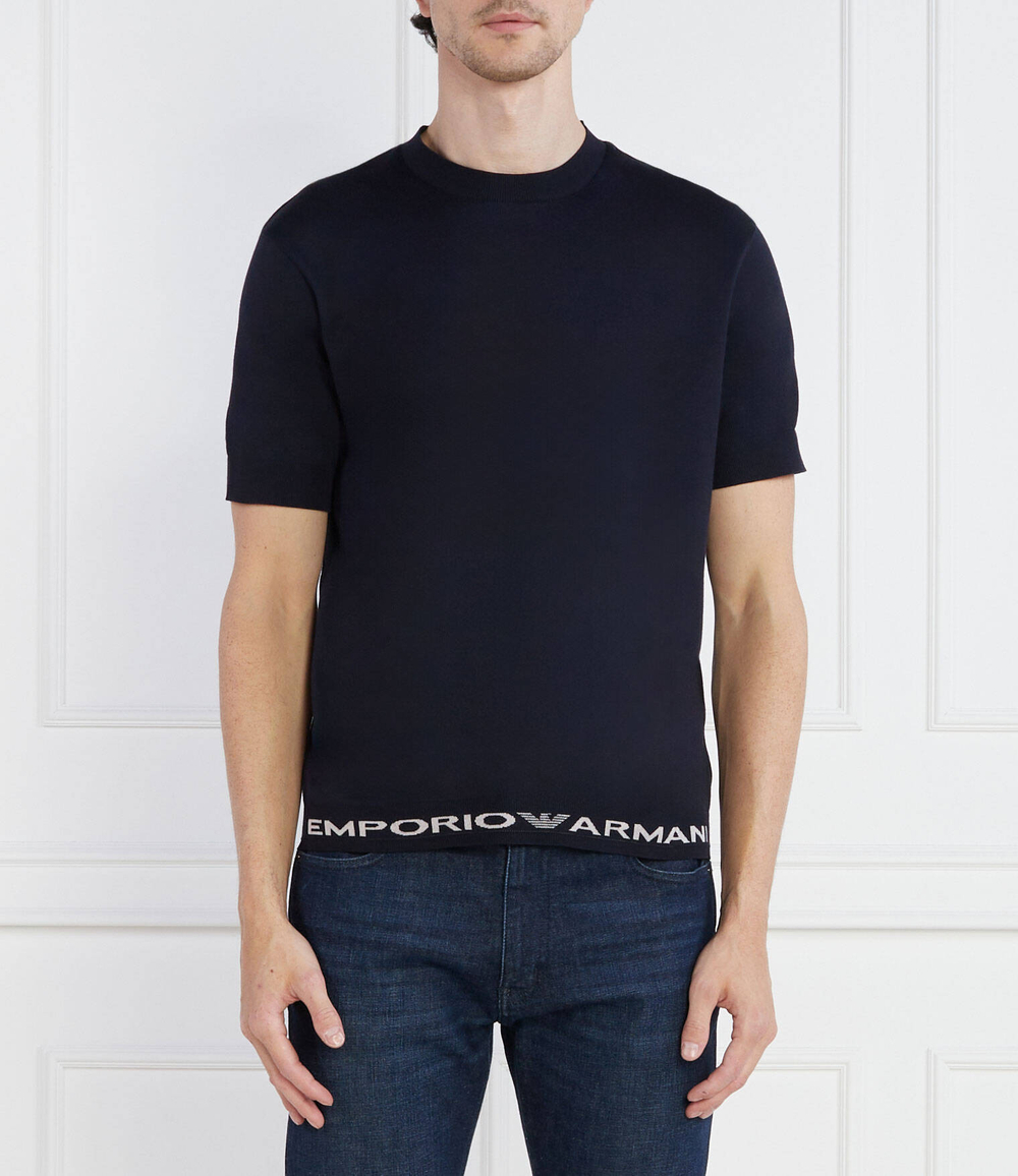 Футболка Emporio Armani - темно-синий(6R1TEB 1JFIZ)