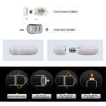 Телесная удлиняющая вибронасадка 17см с клиторальным стимулятором Baile Brave Man BI-026225A