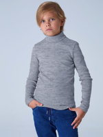 Водолазка для мальчиков "Школа-7" меланжево-серый, р.122 (Ивашка)