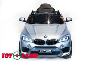 Детский электромобиль Toyland BMW X6M mini Серебро