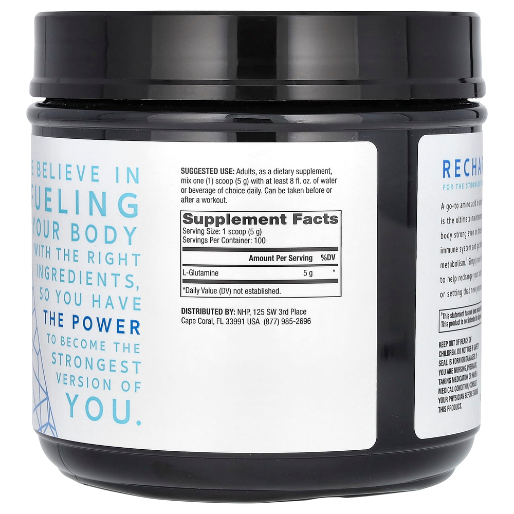 Dr. Mercola, Pure Power, L-глютамин, без вкусовых добавок, 500 г (17,6 унции)