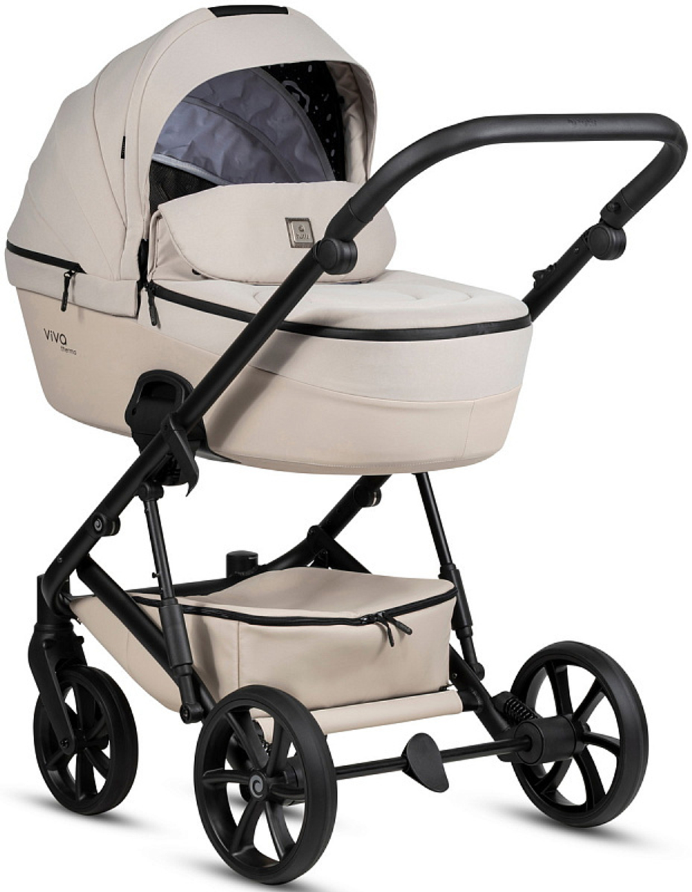 Детская коляска Tutis Viva 6 Plus Essential 3 в 1 с автокреслом Elo Lux EduSky Black 1612058 Crystal