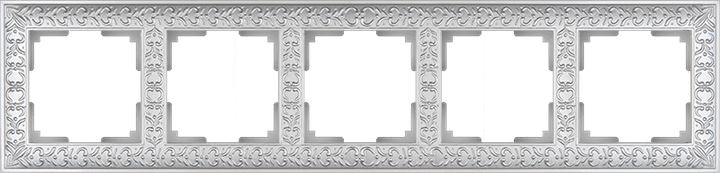 Рамка Werkel Antik на 5 постов жемчужный WL07-Frame-05 4690389063534