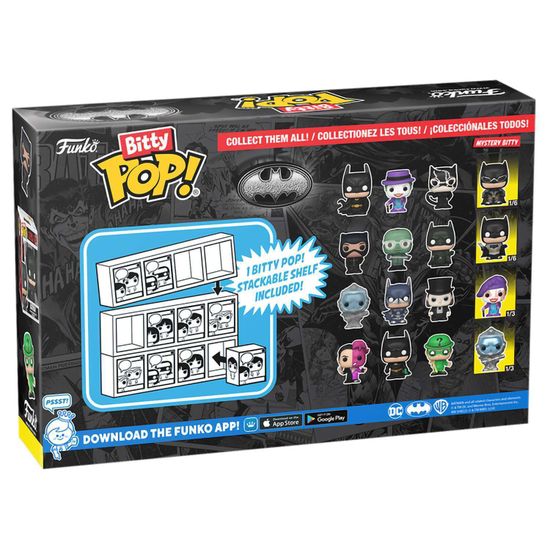 Фигурка Funko Bitty POP! Batman 85th Selina Kyle+Riddler+Batman+Mystery (1 of 4) 4PK 81128 (00055302/030924/0133539/38, Китай)