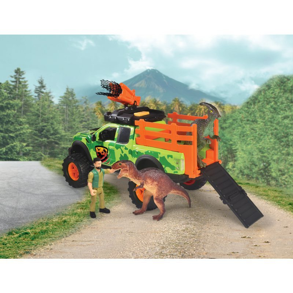 Dickie Playlife - Автомобиль для отслеживания динозавров, 25 см 3837026