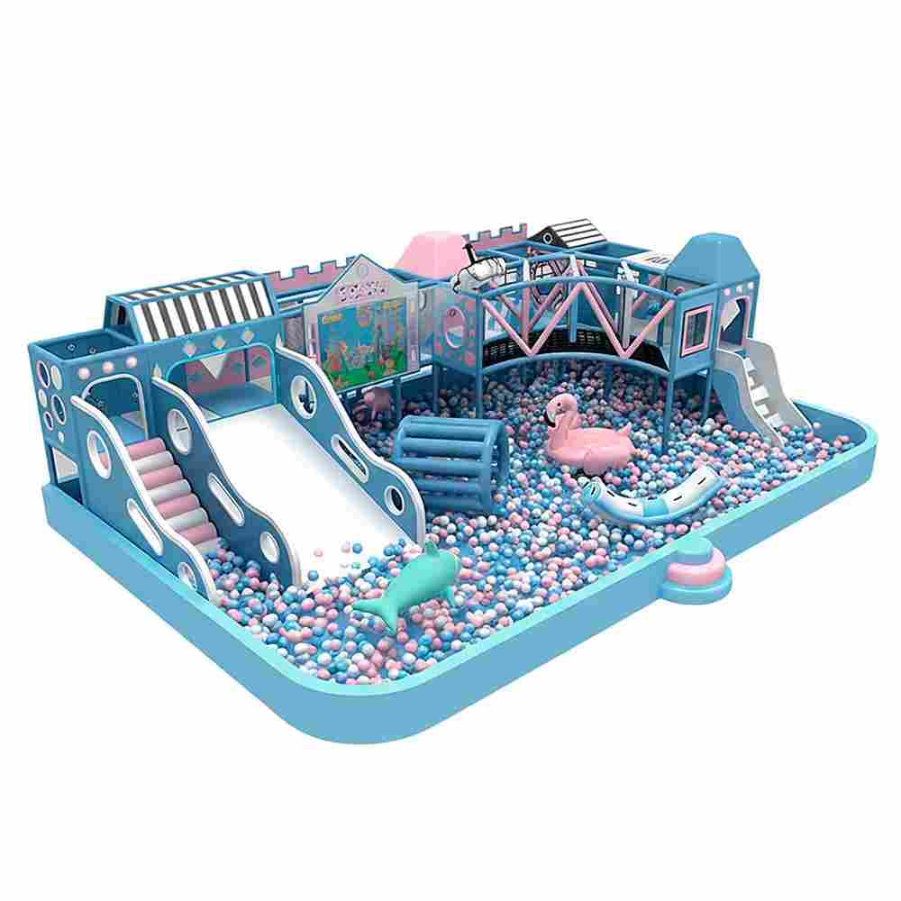 Детский игровой комплекс с сухим бассейном «Сказочный уголок», 12×8×6 м