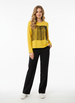 Лонгслив Настроение, цвет Манго