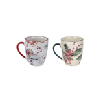 Кружка из фарфора 350 мл на выбор 2 дизайна - с апельсинами и с ягодами