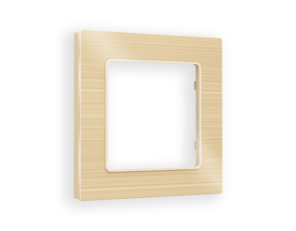 AF550301 Рамка ALFA Platos (Шампань Металл шлифованный) 1-ая