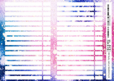 Наклейки на типсы BPW космос