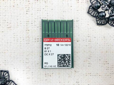 Игла промышленная, оверлок ткань 100/16 В27, 10 игл