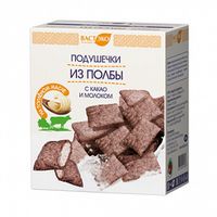 Подушечки из полбы с какао и молоком, Вастэко, 200г