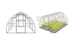 Теплица Стрелка с каркасом 20х30 поликарбонат 6 мм
