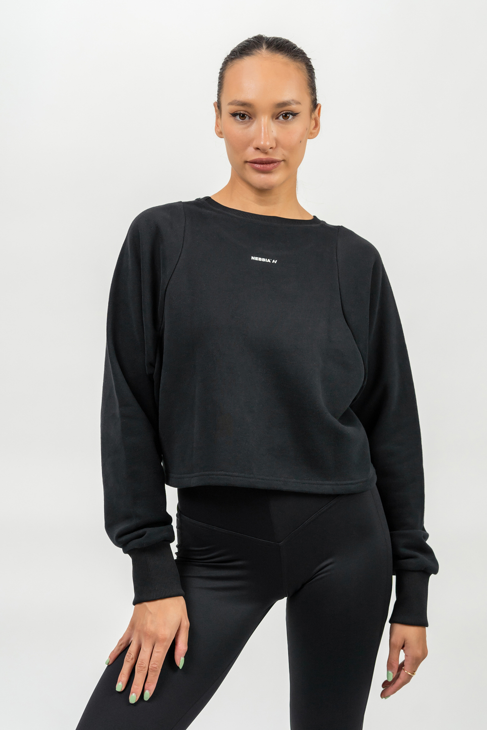 Свитшот Crop Crew Neck Sweatshirt GYM SPIRIT 483 Черный