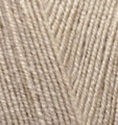 ALIZE "LANAGOLD FINE", 49% Шерсть, 51% Акрил, 100 гр, 390 м, 05 бежевый